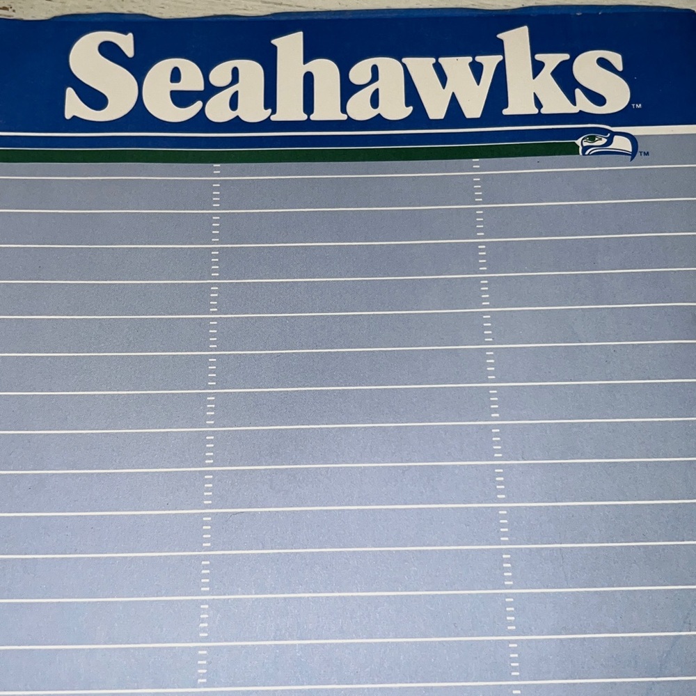 1985 80s Seattle Seahawks NFL Notebook paper - Picture 4 of 6